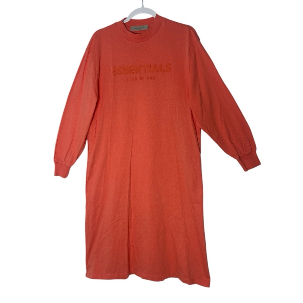 ESSENTIALS Fear Of God Dress Women's Size 14/16‎ Long Sleeve Cotton Pockets